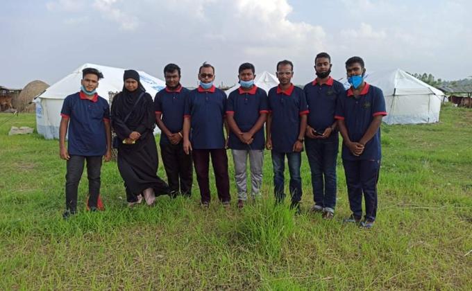 নদীর বন্যা পরিস্থিতি দেখতে রেসকিউ টিমকে সাথে নিয়ে বিভিন্ন জায়গায় পর্যবেক্ষন।