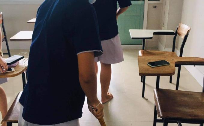 ทำความสะอาดห้องเรียน