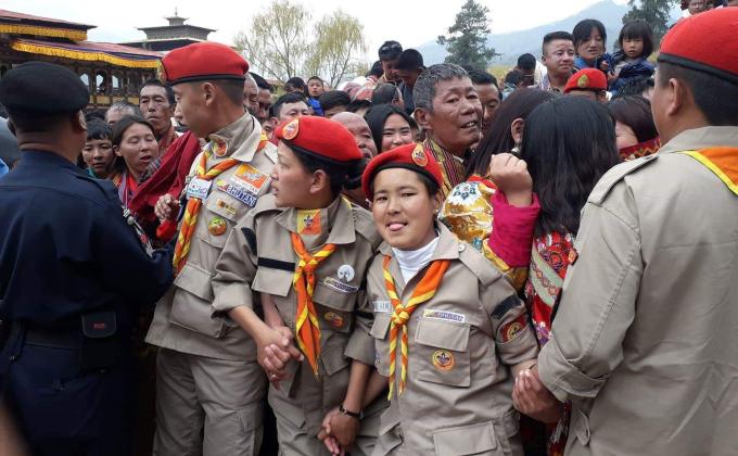 Paro Tshechu(festival) Crowd Controlling