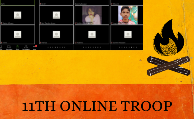 Took the 11th online troop meeting of BMSCSG!! 