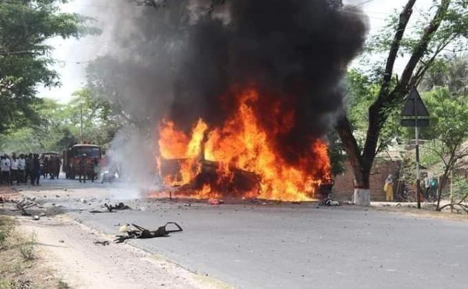 মারাত্বক  মর্মান্তিক একটা রোড এক্সিডেন্টে সেচ্ছাসেবক হিসেবে অংশগ্রহণ  -২০২১