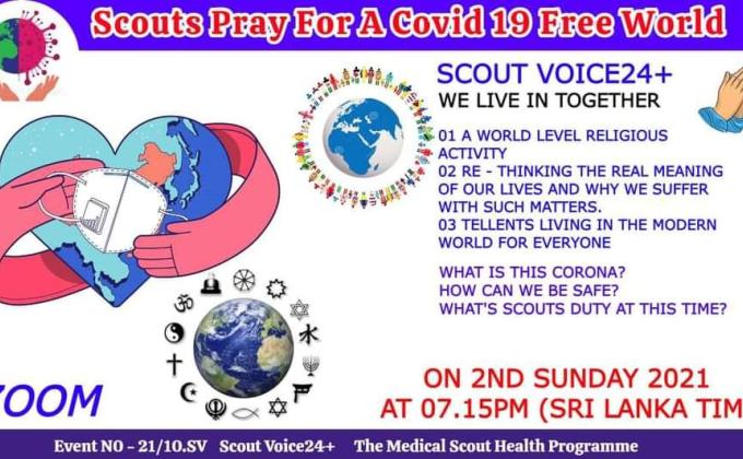 Scouts pray for a covid 19 free world 
