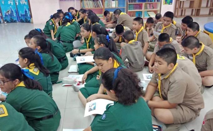   บรรยากาศในห้องเรียนลูกเสือสามัญ