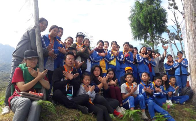 Scout hiking cum campaign