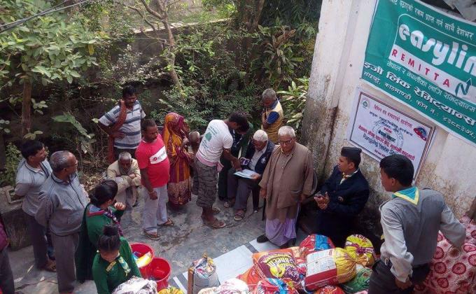 Relief materials distribution program for the flood Victims
