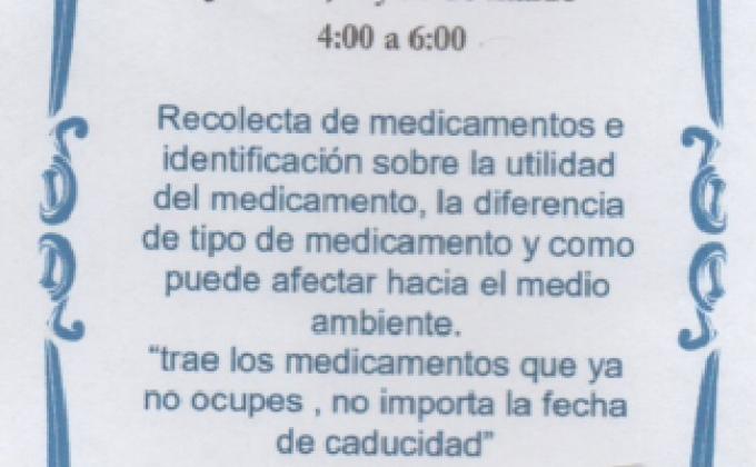 recolecta de medicamento