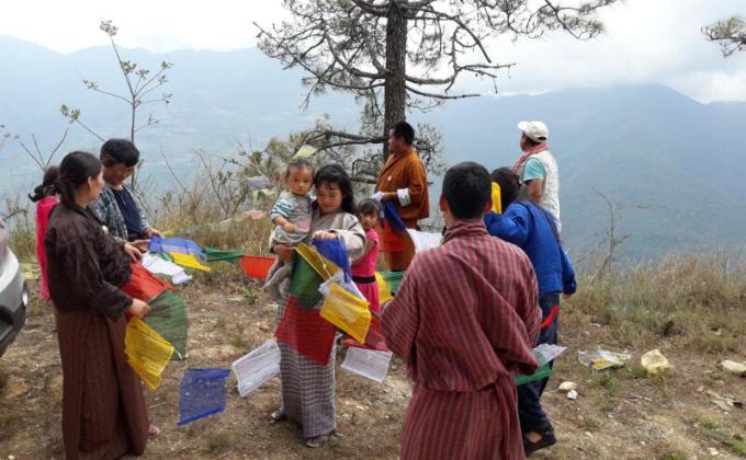 Hosted prayer flags