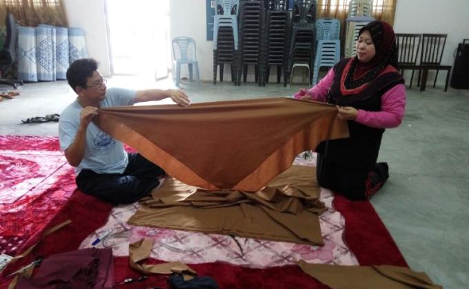 Scarf Making For The Upcoming ASWARA Camp