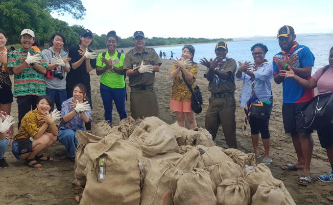 CLEAN UP CAMPAIGN AT LOMOLOMO BEACH