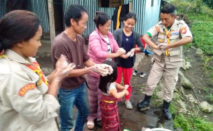 Collaboration with scout youth leader made awareness on covid-19