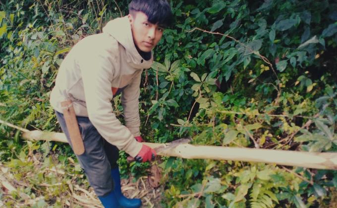 collection of prayer flag pole