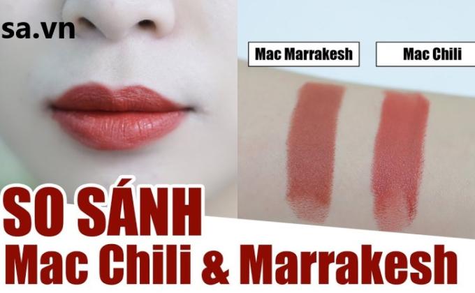 So sánh MAC Devoted to Chili và MAC Marrakesh - Lisa Cosmetics