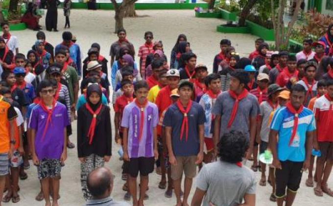 Scouts Gather At K.Dhiffushi For "Fanaaru 2018" 