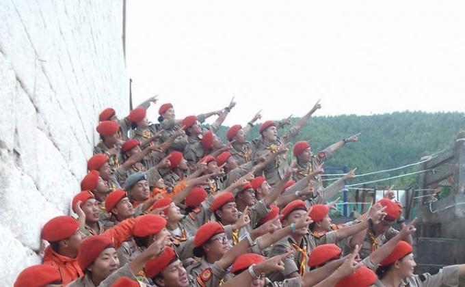 Scouts render service during Festival