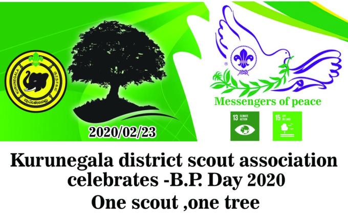 PLANTING TREE  -ONE SCOUT -ONE TREE...