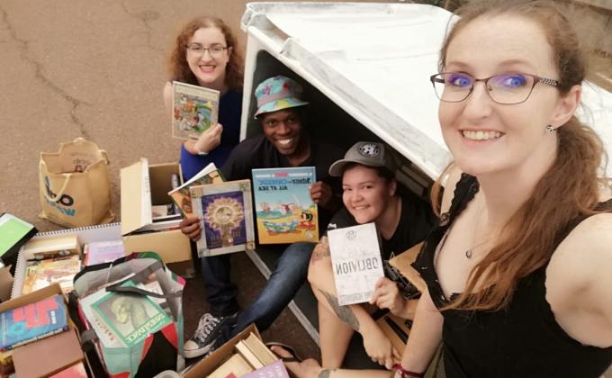 Book drive for rural schools, Scouts South Africa