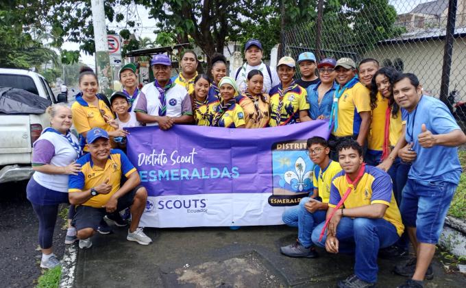 Equipo Siempre Listo a la Acción Humanitaria del Distrito Scout Esmeraldas